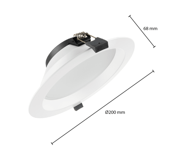 LED-downlight Ortho | Tri-color | ø170 | 20w - Afbeelding 6