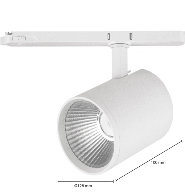 3-fase railspot LEDMAT | 40W | dimbaar | wit - Afbeelding 6