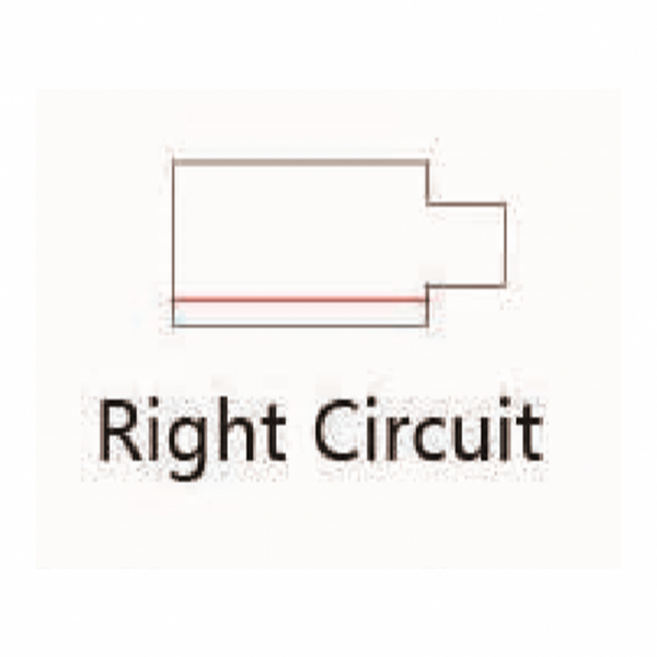 Power connector LEDMAT | recht | wit - Afbeelding 2