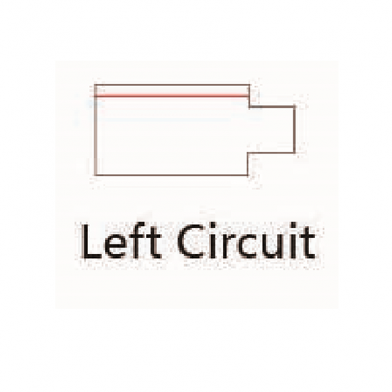 Power connector LEDMAT | 3-fase-rail | links | wit - Afbeelding 2