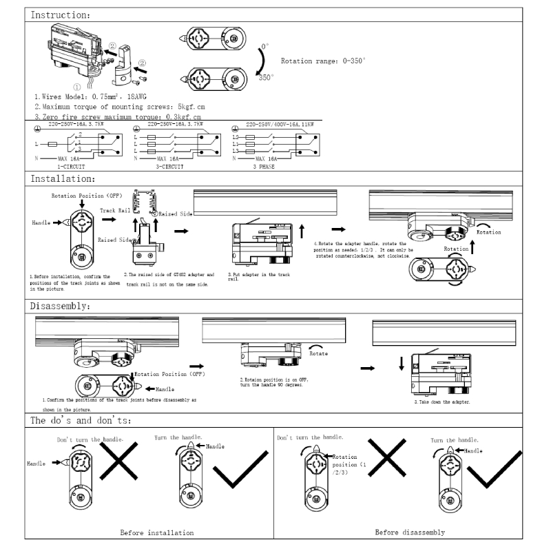 Pendel adapter LEDMAT | 3-fase-rail | zwart - Afbeelding 2