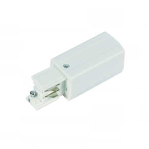 Power connector LEDMAT | 3-fase-rail | links | wit