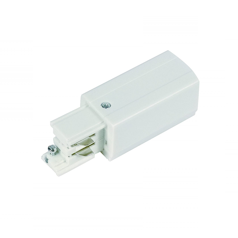 Power connector LEDMAT | 3-fase-rail | links | wit