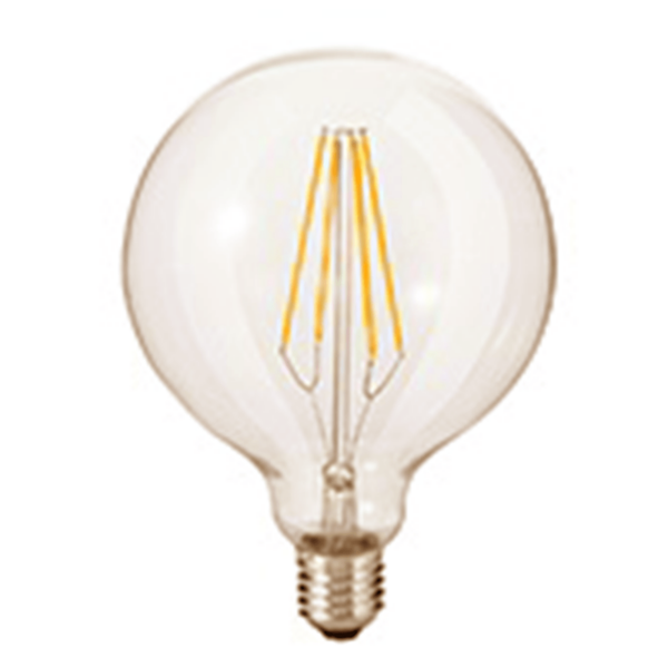 LED filament E27 Globe L | dimbaar | 6,3w | Amber - Afbeelding 4