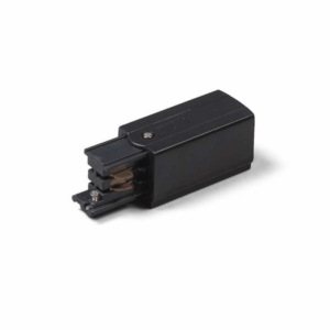 Power connector LEDMAT | 3-fase-rail | links | zwart