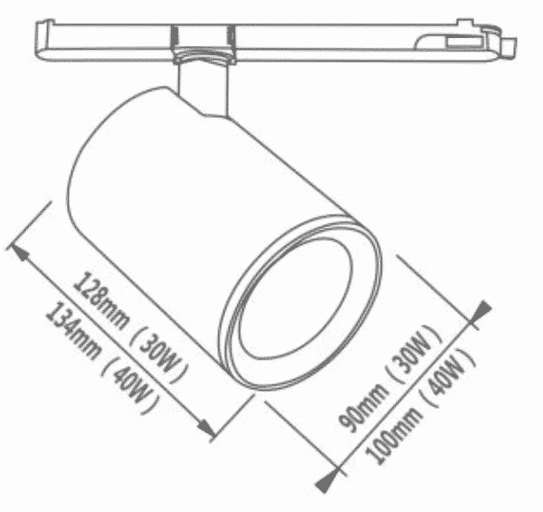 RAILSPOT WIT 40W 38° 3 FASE DIMBAAR CRI>97-6063 RAILSPOT WIT 40W 38° 3 FASE DIMBAAR CRI>97-6063