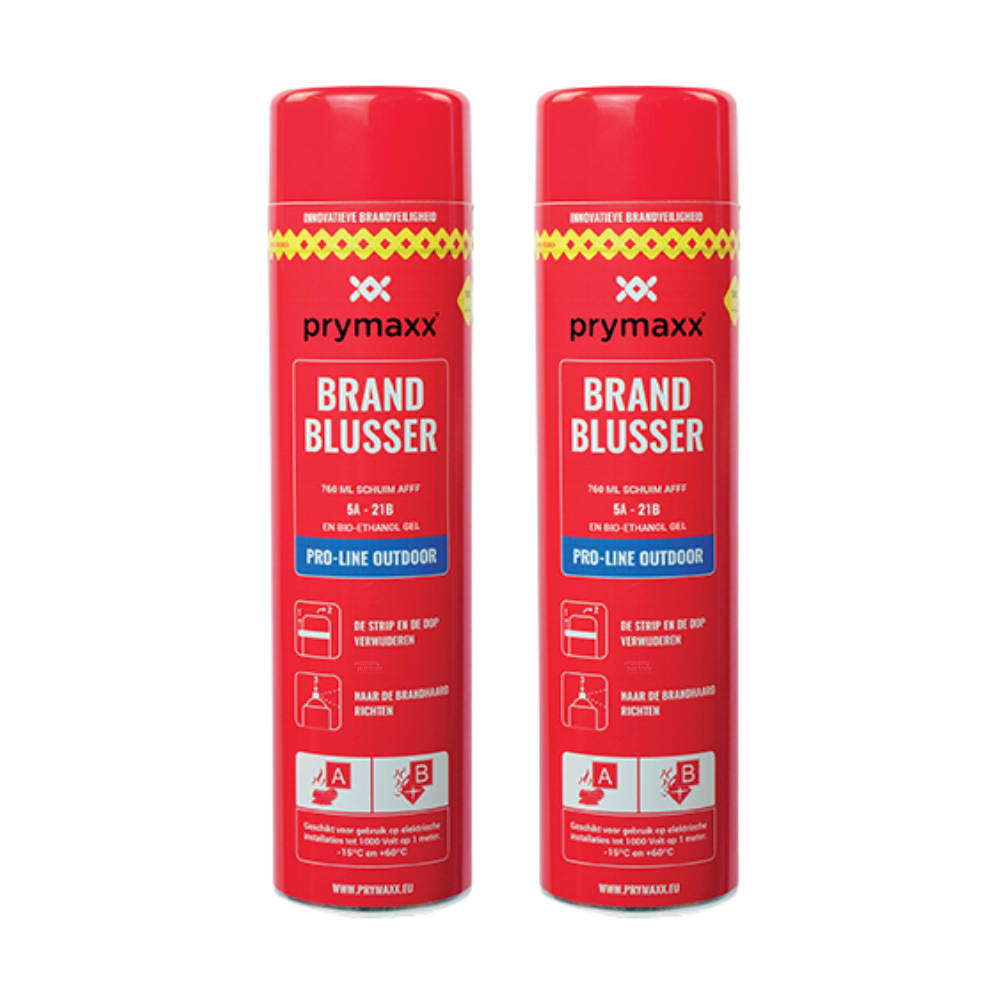 Prymaxx Pro-line voordeel set van 2-stuks A,B en Bio-ethanol blusser