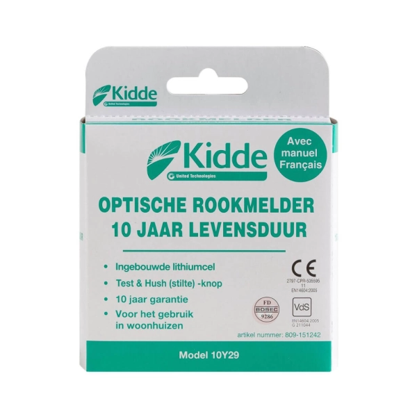 10y29 Kidde rookmelder 10 jaar lithium accu 10y29 Kidde rookmelder 10 jaar lithium accu