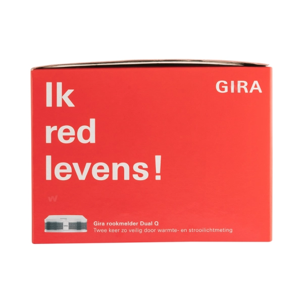 Dual Q Gira 233602 rookmelder 10 jaar lithium accu