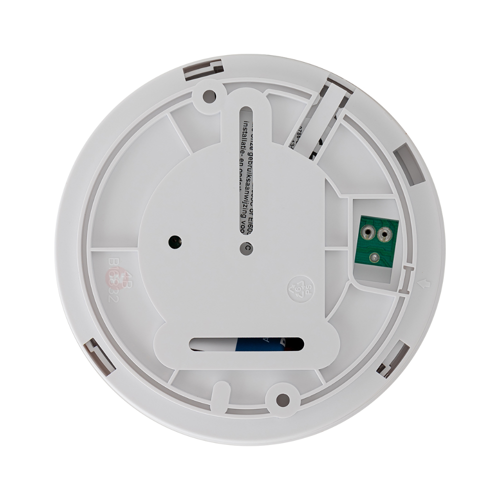 Ei605 Ei Electronics rookmelder 10 jaar lithium accu achteraanzicht Ei605 Ei Electronics rookmelder 10 jaar lithium accu