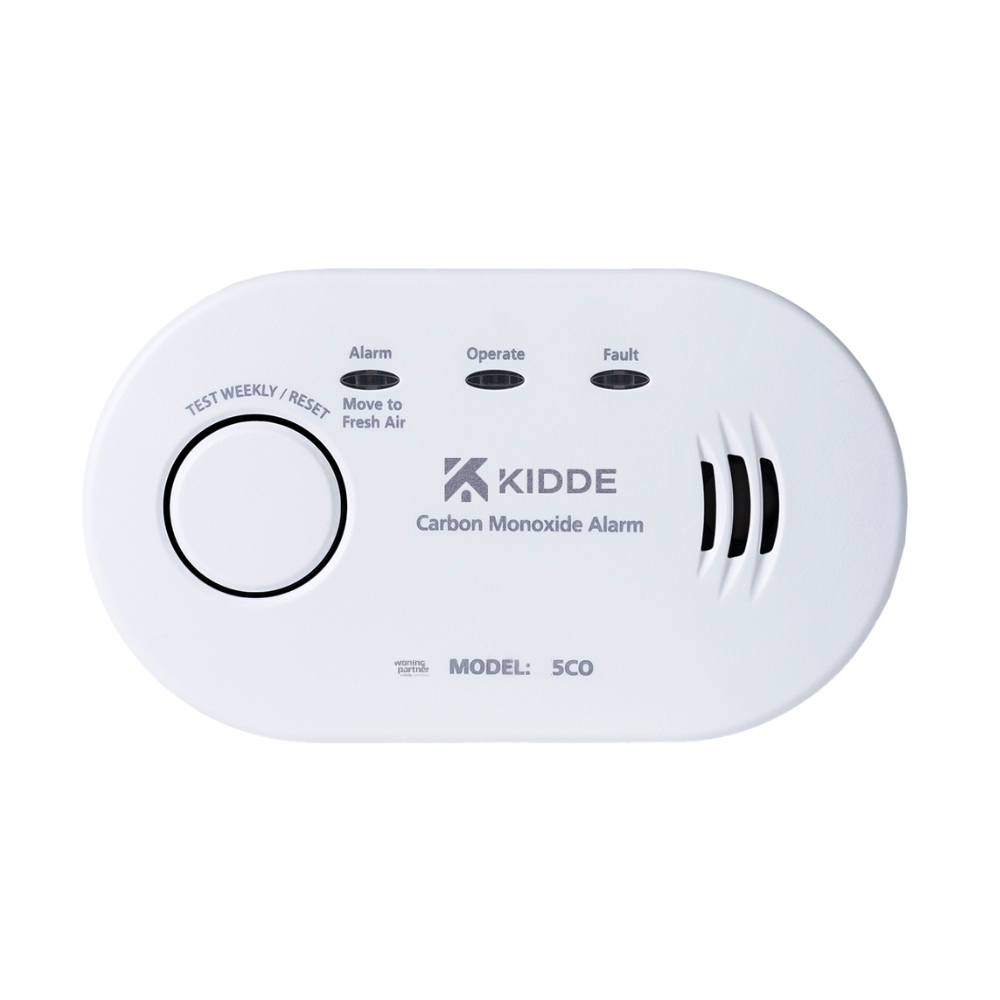 Kidde 5CO koolmonoxidemelder. Vrij te plaatsen model.