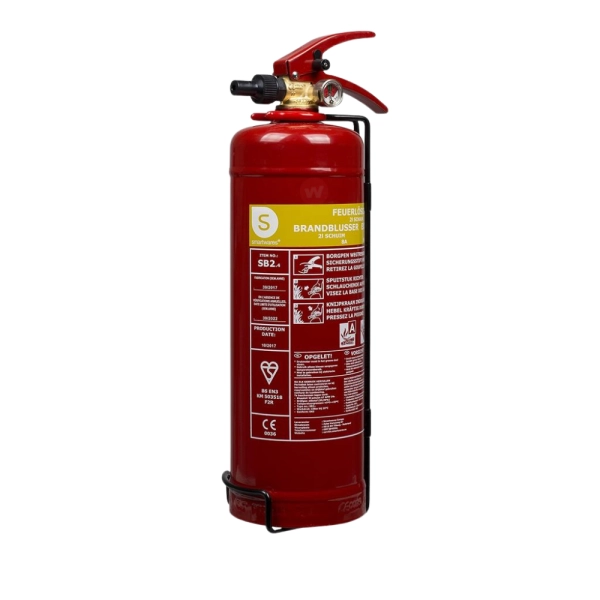Smartwares SB2 schuimbrandblusser 2 liter voor brandklasse A en B, compact model met EN3 keurmerk, geschikt voor woning, kantoor en caravan. Smartwares SB2 schuimbrandblusser 2 liter voor brandklasse A en B, compact model met EN3 keurmerk, geschikt voor woning, kantoor en caravan.