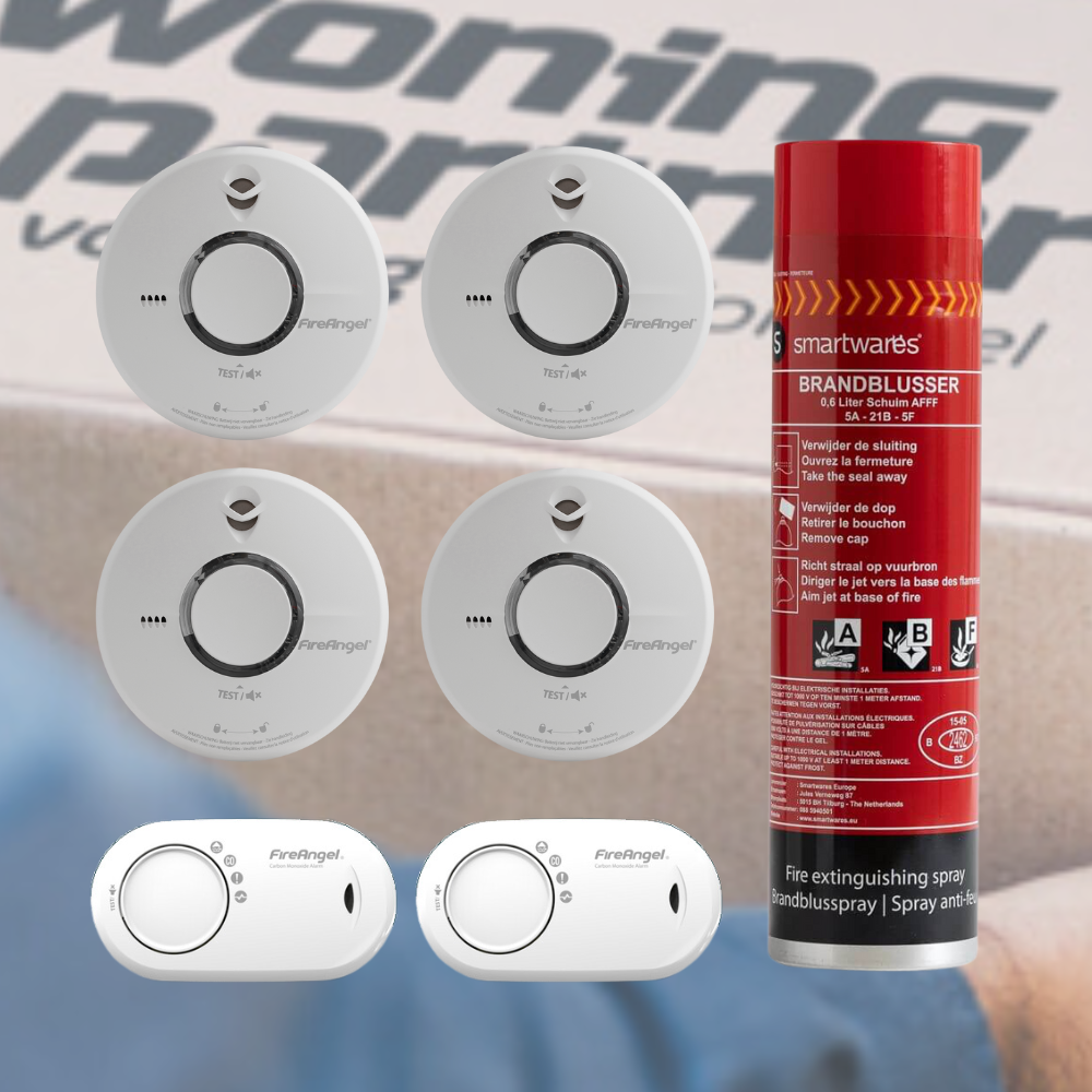 Brandveiligheidsset 7 delig voor iedere woning geschikt