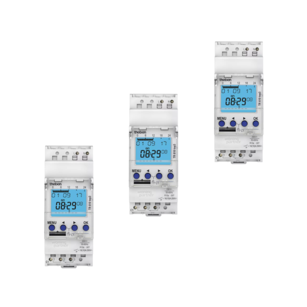 Theben TR 610 Top3 3-Pack Digitale schakelklok met weekprogramm DIN rail