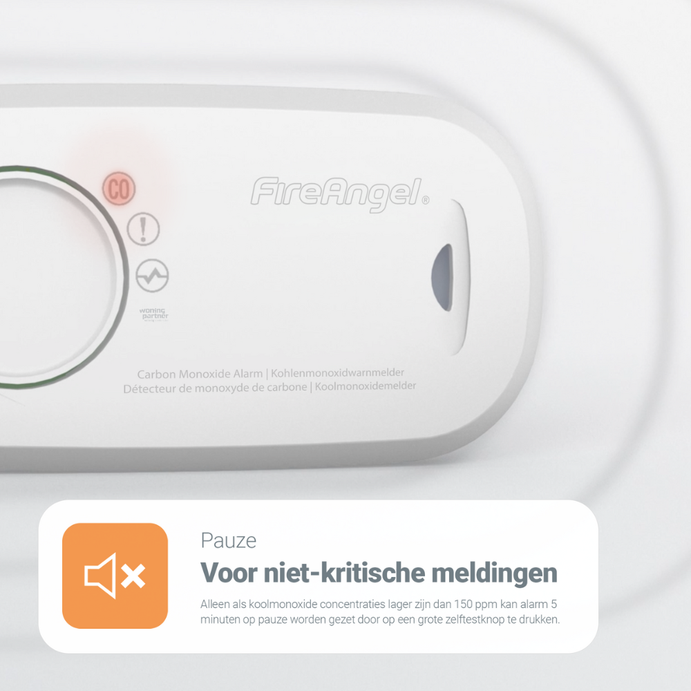 FA3313-EUX10 FireAngel ook voor niet kritische meldingen FireAngel FA3313-EUX10 koolmonoxidemelder - Afbeelding 6