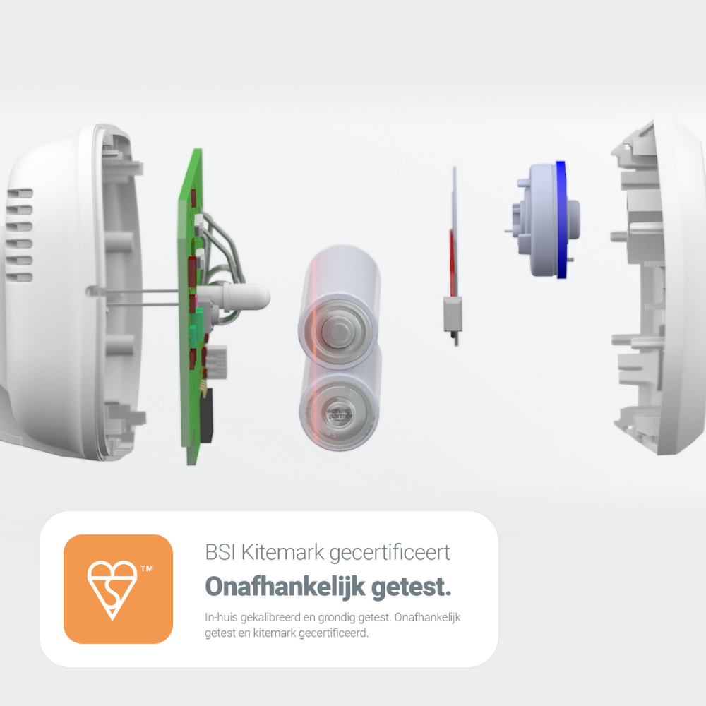 FA3313-EUX10 FireAngel opbouwwijze keurmerken FireAngel FA3313-EUX10 koolmonoxidemelder - Afbeelding 9