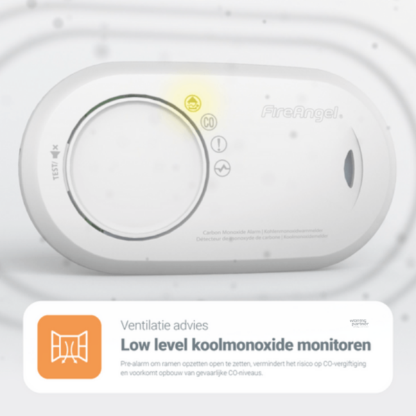 FA3820-EUX FireAngel koolmonoxidemelder 10 jaar met diagnose via kabel - Afbeelding 6