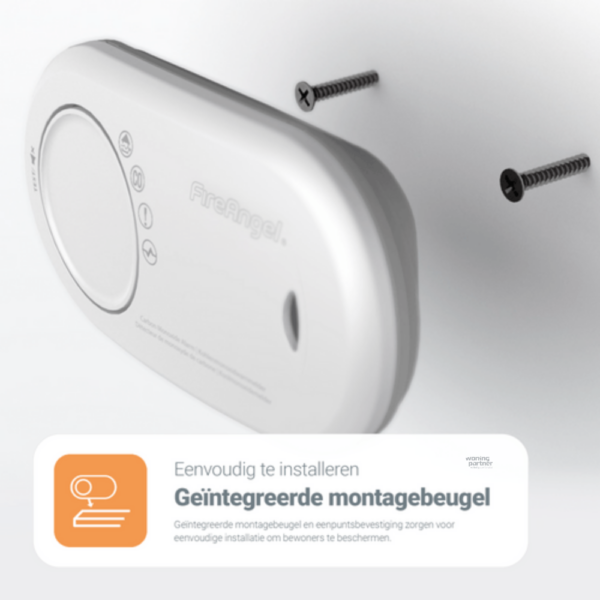 FA3820-EUX FireAngel koolmonoxidemelder 10 jaar met diagnose via kabel - Afbeelding 3