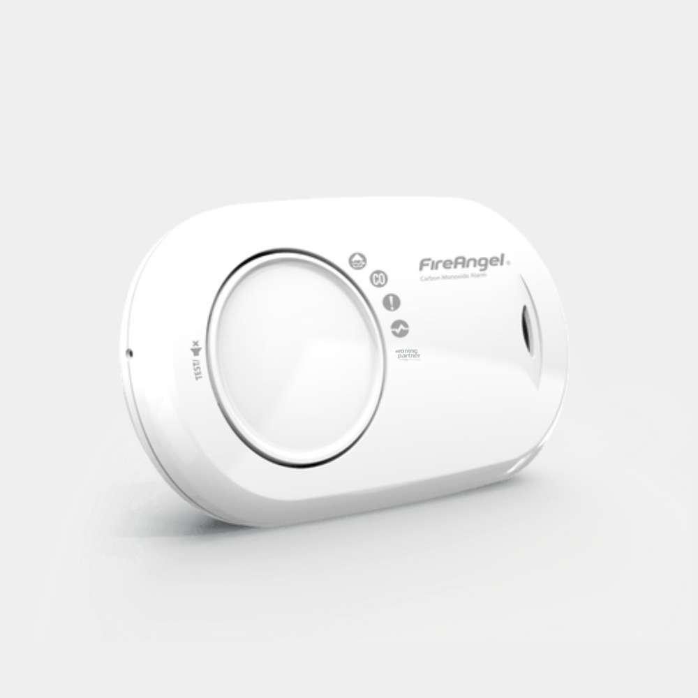 FA3820-EUX FireAngel koolmonoxidemelder zijaanzicht FireAngel FA3820-EUX koolmonoxidemelder 10 jaar met diagnose via kabel - Afbeelding 2