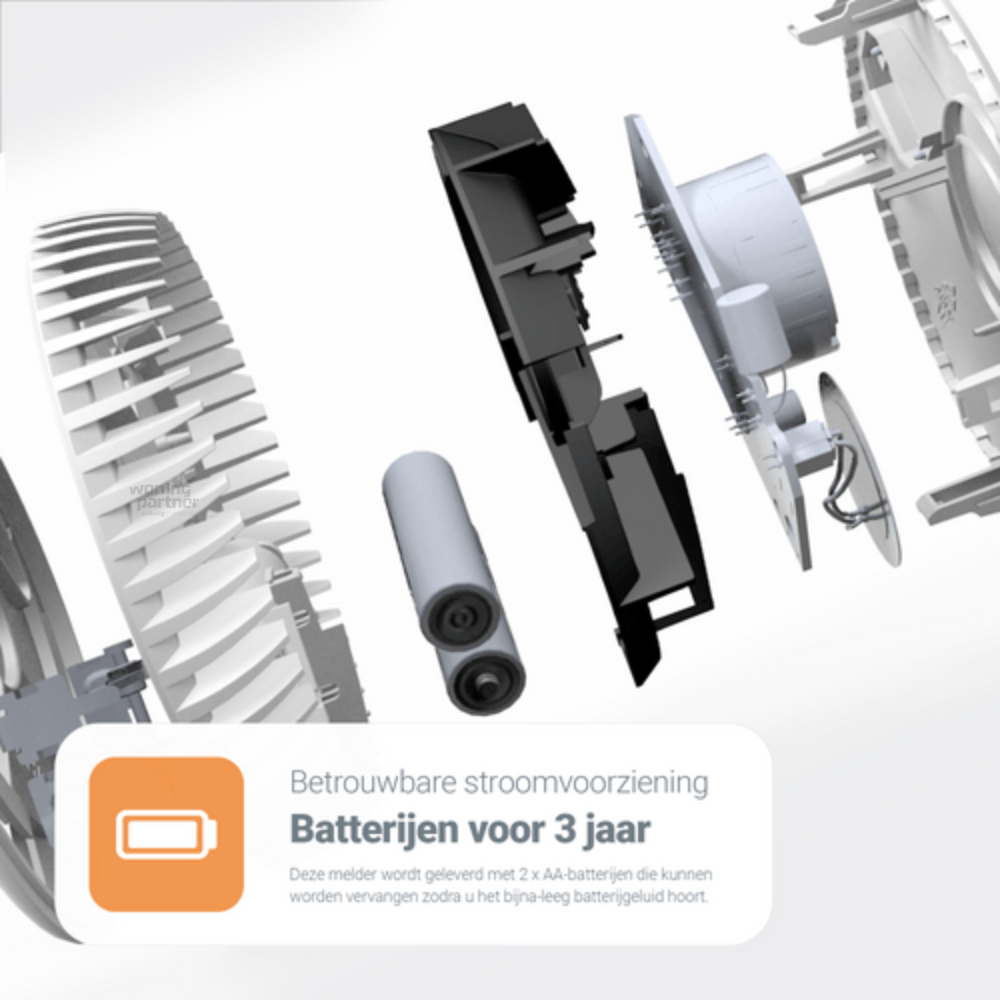 FA6111-INT FireAngel rookmelder met noodverlichting doorsnede. FireAngel FA6111-INT rookmelder met noodverlichting - Afbeelding 8