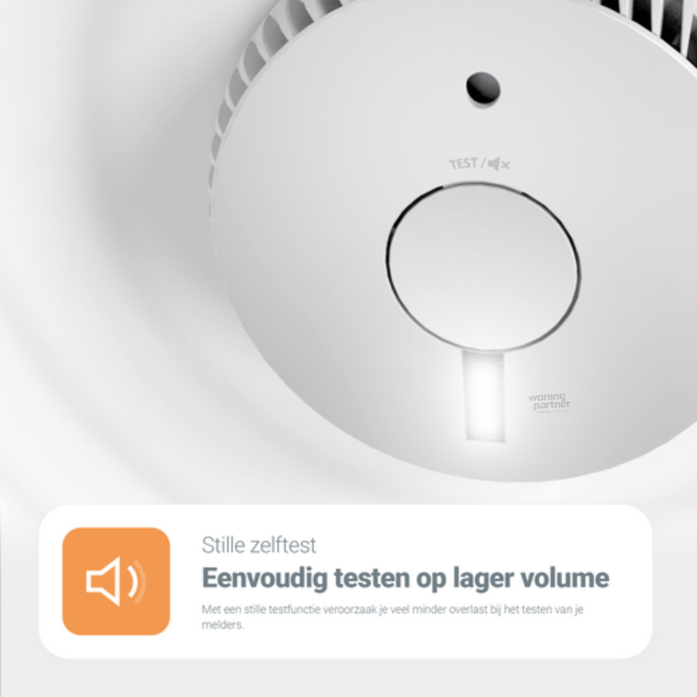 FA6111-INT FireAngel rookmelder met noodverlichting eenvoudig lage volume testen. FireAngel FA6111-INT rookmelder met noodverlichting - Afbeelding 4