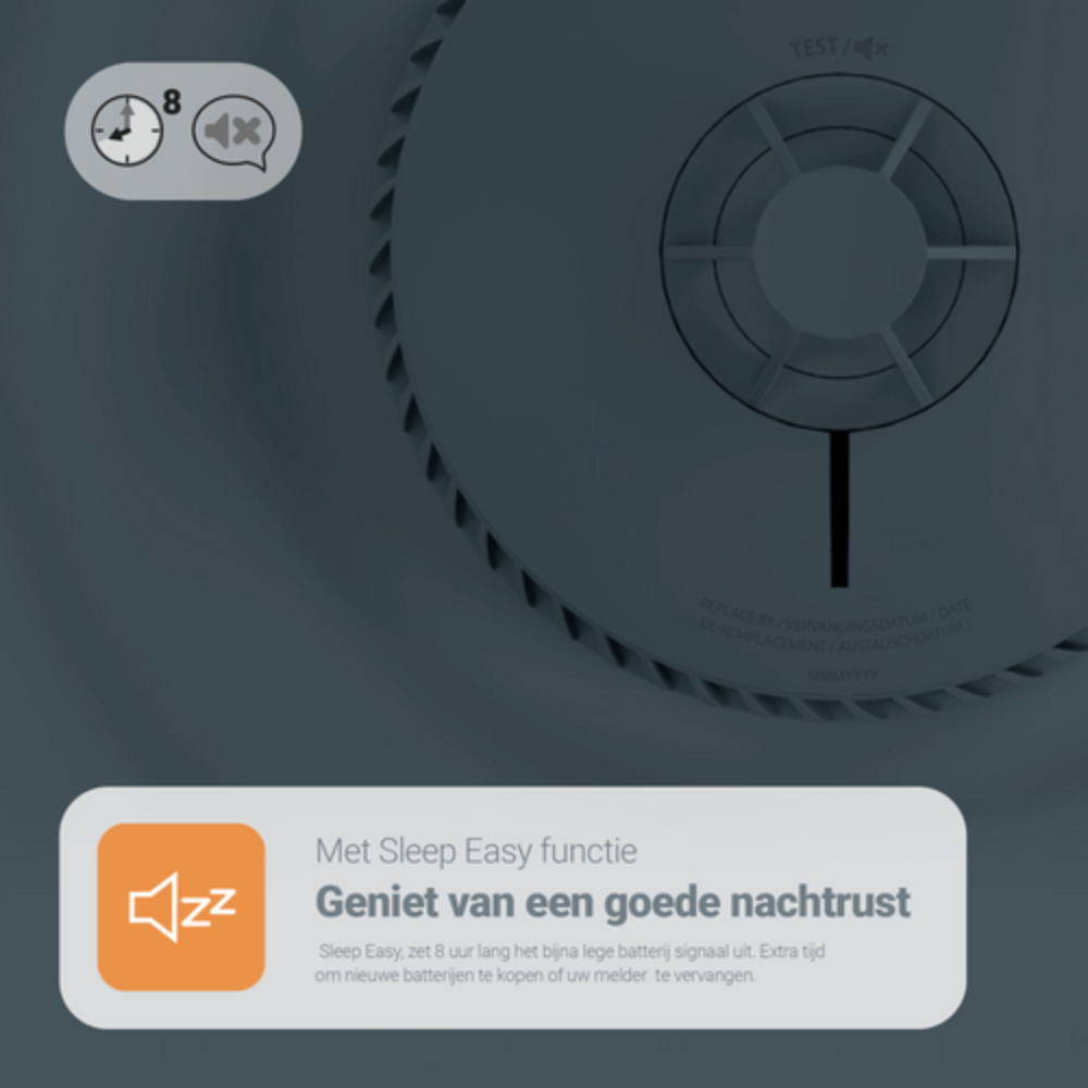 FA6215-INT Fireangel Sleep Easy functie FA6215-INT Fireangel hittemelder batterij gevoed - Afbeelding 6