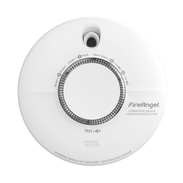 SCB10-INT Fireangel combinatiemelder. Detecteerd zowel rook en koolmonoxide.