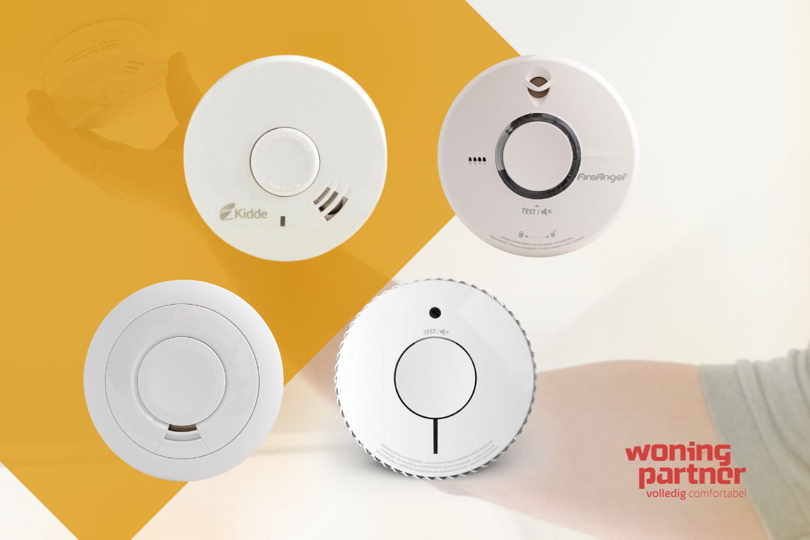 Rookmelders met vaste 10 jaar batterij van Woningpartner voor langdurige werking van rookmelders zonder batterijwissels uit te hoeven voeren