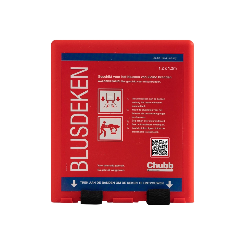 Chubb blusdeken 120 x 120 cm | professioneel hardcase branddeken Chubb blusdeken 120 x 120 cm | professioneel hardcase branddeken