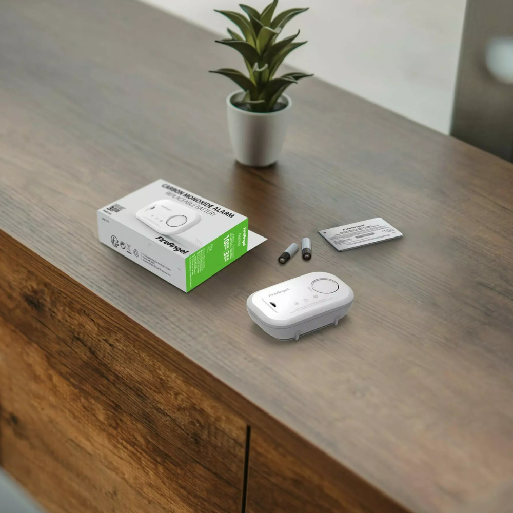 FA6813-EUX10 FireAngel koolmonoxidemelder handleiding FA6813-EUX10 inhoud verpakking