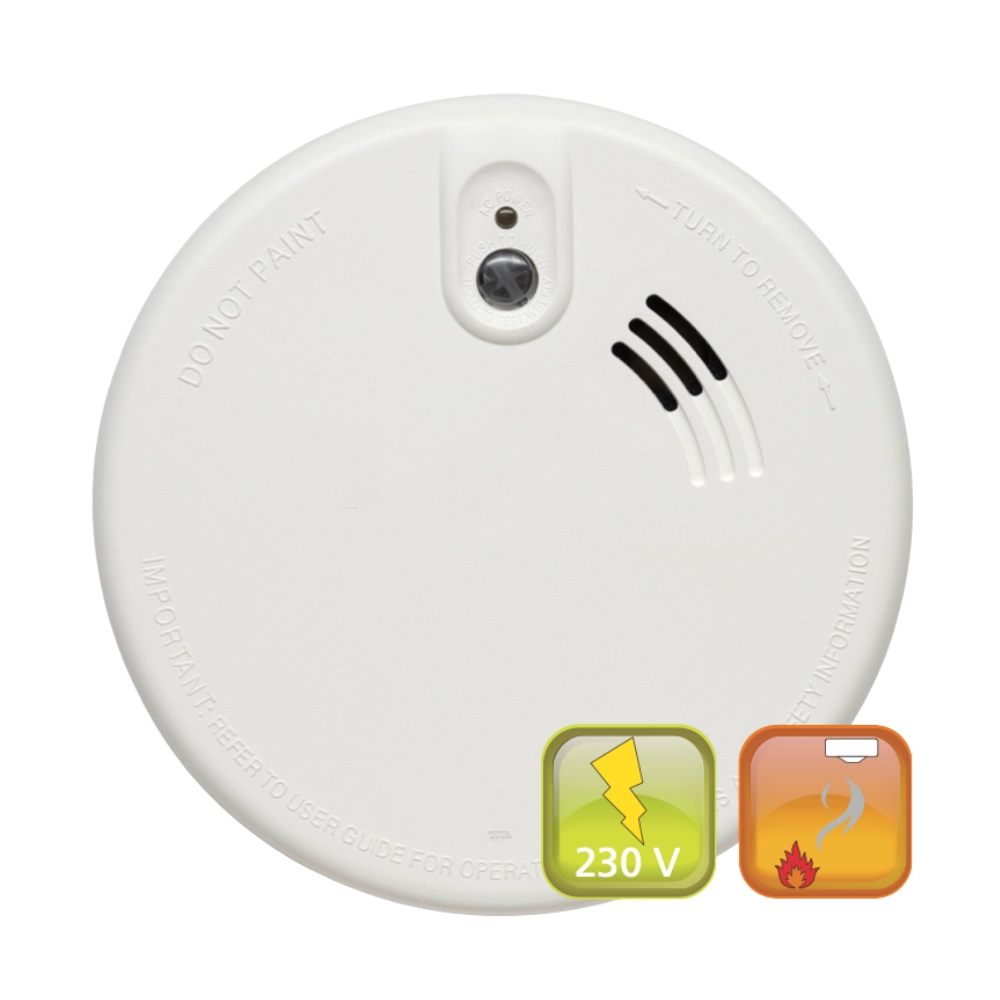 Firex KF20R rookmelder 230v koppelbaar bestellen Firex KF20 rookmelder 230 volt koppelbaar 10 jaar netstroom.