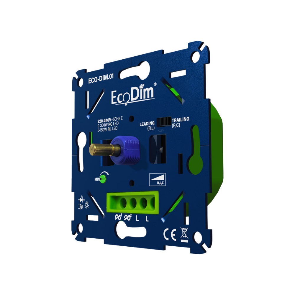 ECO-DIM.01 Led dimmer universeel 0-300W_zijaanzicht EcoDim.01 LED-dimmer universeel | 0-300W (RC) - Afbeelding 2