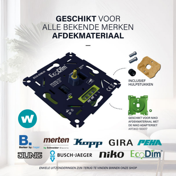 EcoDim.01 LED-dimmer universeel | 0-300W (RC) - Afbeelding 6
