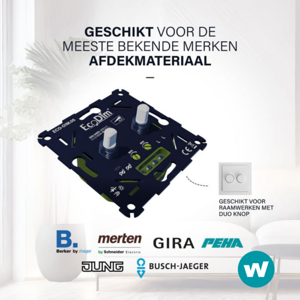 EcoDim.05 Led dimmer duo 2x 0-100W (RLC) - Afbeelding 6