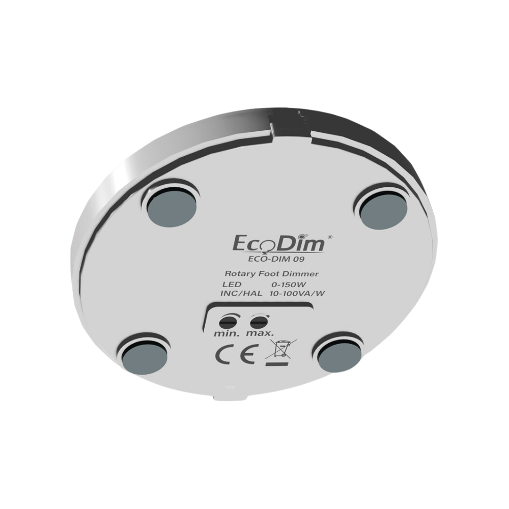ECO-DIM.09 (W) Led vloerdimmer 0-50W wit_onderzijde EcoDim.09 (W) LED vloerdimmer | 0-50W | wit - Afbeelding 4