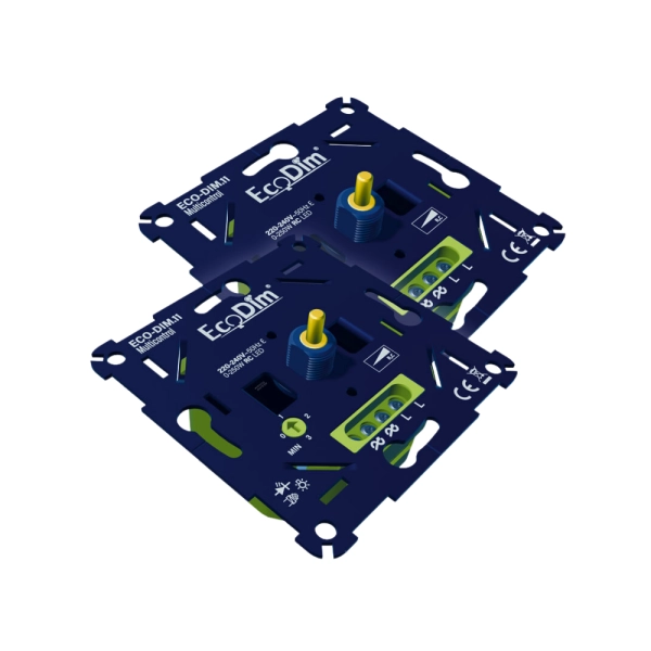 EcoDim.11 Multicontrol LED dimmer 2 pack universeel 0–250 watt RC geschikt voor LED verlichting