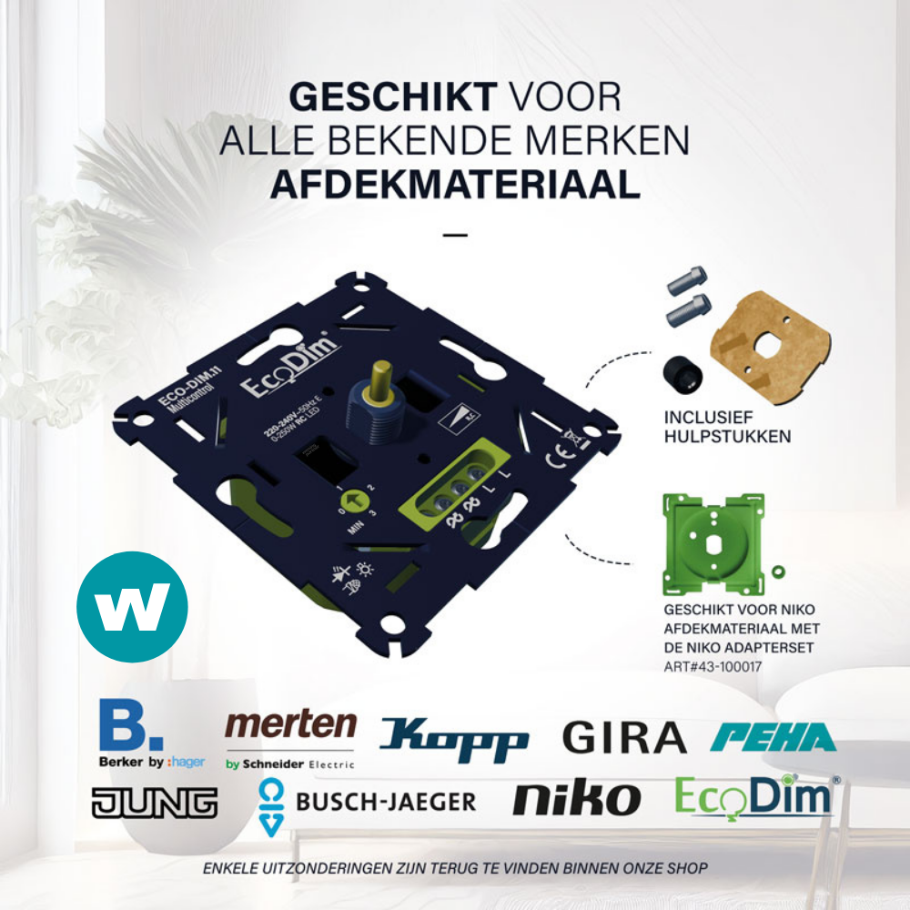 EcoDim.11 Multicontrol LED-dimmer universeel 0-250W (RC) - Afbeelding 6