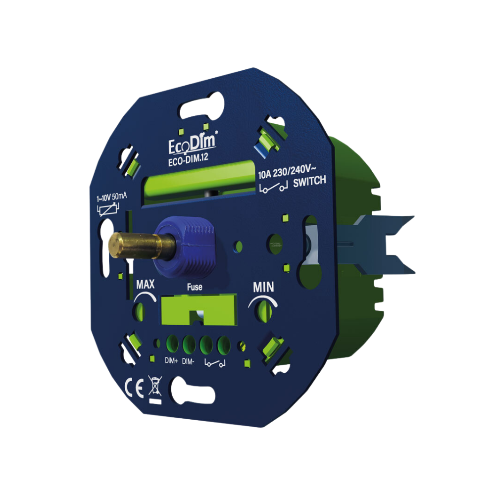 EcoDim.12 led dimmer 1-10V (50mA)_zijaanzicht EcoDim.12 detail