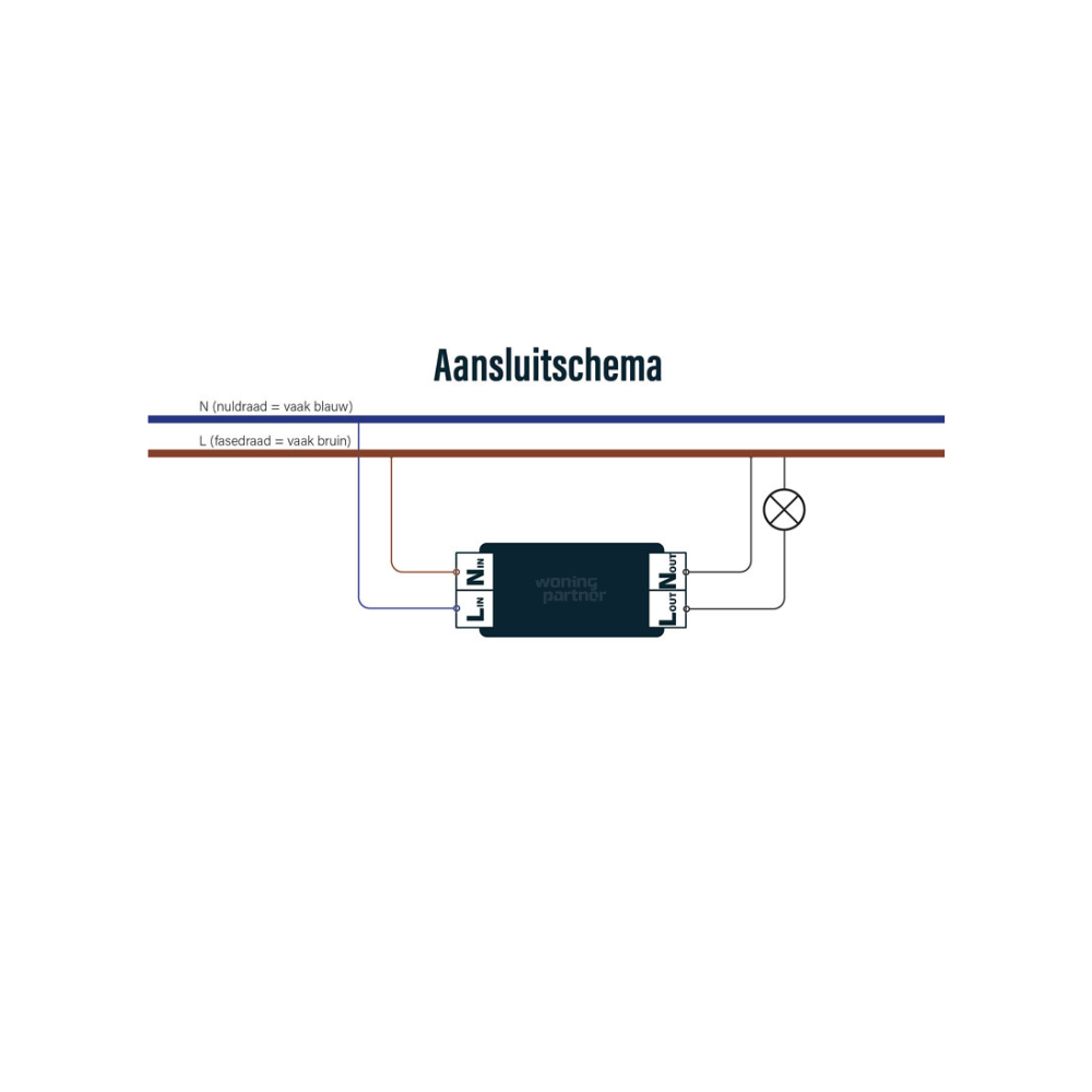 ECO-DIM.13 inline dimme_aansluitschema EcoDim.13 inline dimmer WiFi 250W - Afbeelding 8