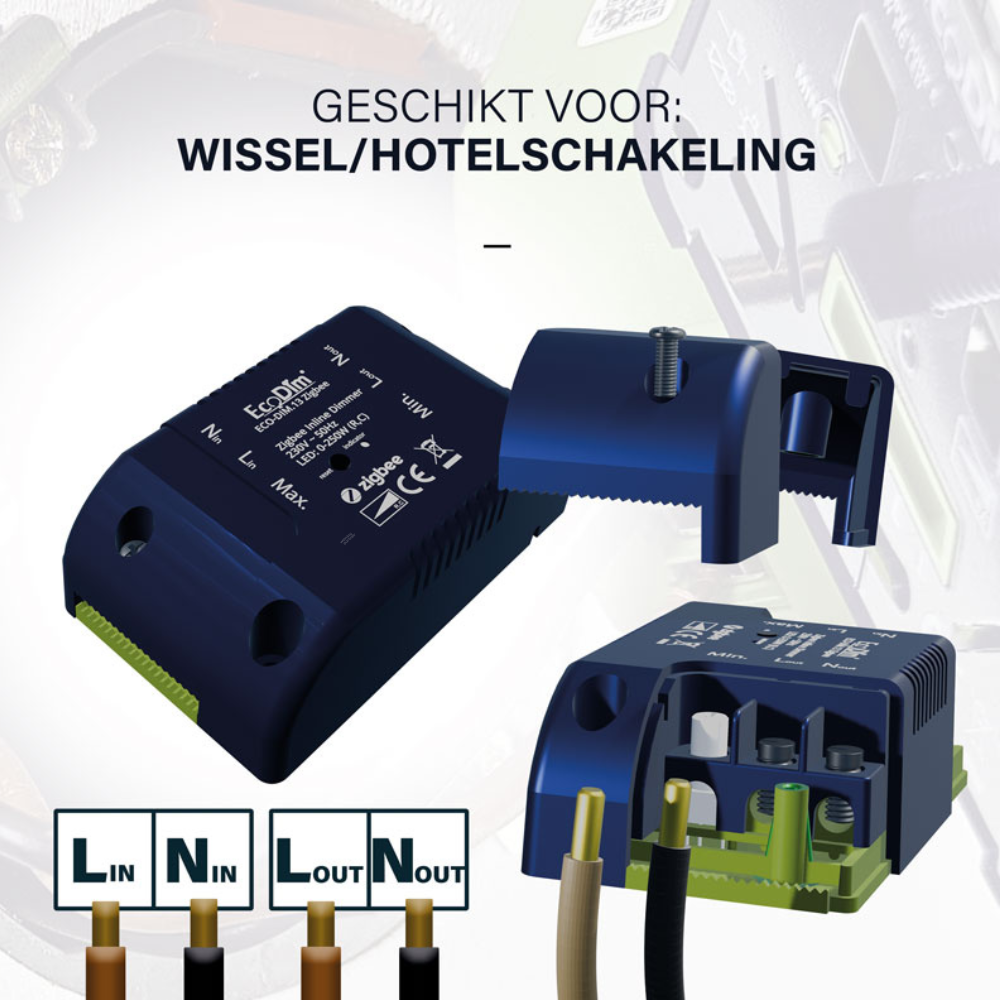 EcoDim.13 inline dimmer Zigbee 250W - Afbeelding 6