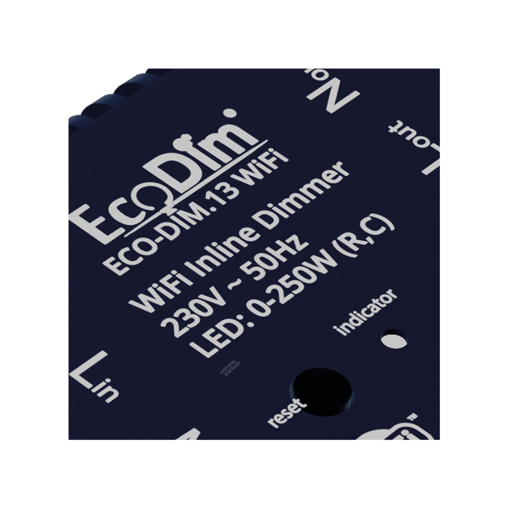 ECO-DIM.13 inline dimmer_detail EcoDim.13 inline dimmer WiFi 250W - Afbeelding 5