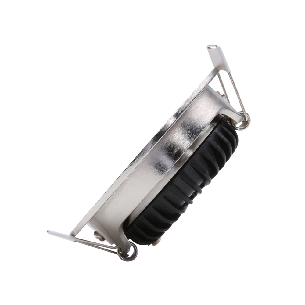 ED-10024 Led inbouwspot kleine inbouwdiepte_zijaanzicht ED-10024 Led inbouwspot kleine inbouwdiepte IP54 dim to warm, rond, geb. nikkel, 75mm - Afbeelding 2