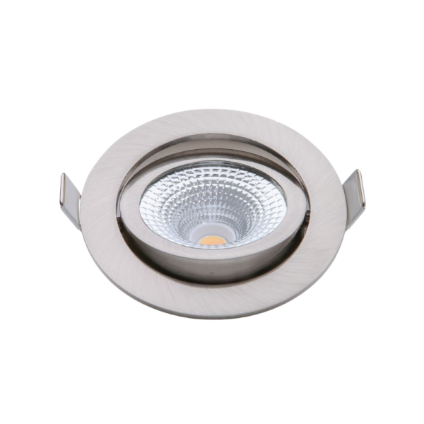 ED-10024 Led inbouwspot kleine inbouwdiepte IP54 dim to warm, rond, geb. nikkel, 75mm - Afbeelding 3