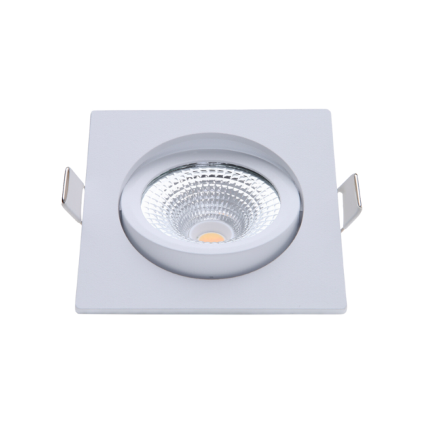 ED-10025 Led inbouwspot kleine inbouwdiepte IP54 dim to warm, vierkant, wit, 75mm - Afbeelding 4