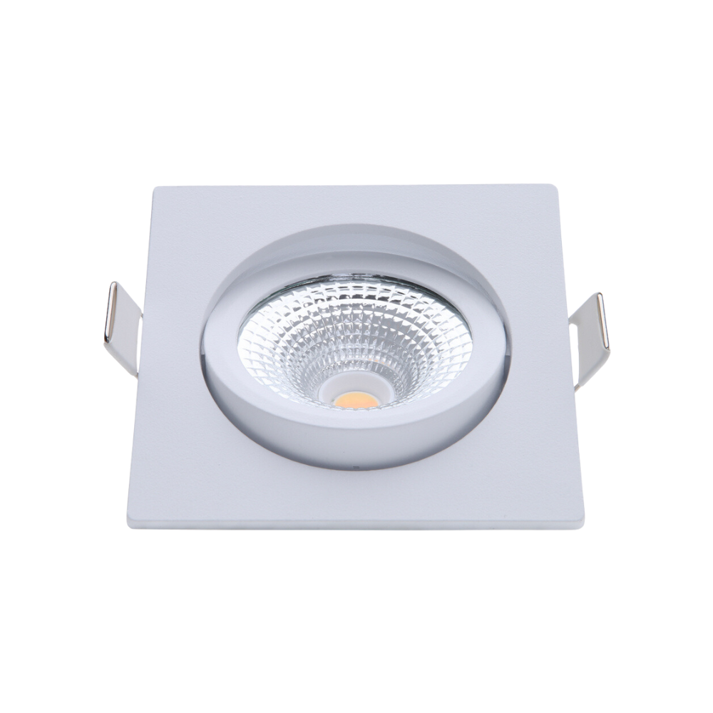 ED-10025 Led inbouwspot kleine inbouwdiepte IP54 dim to warm, vierkant, wit, 75mm - Afbeelding 4