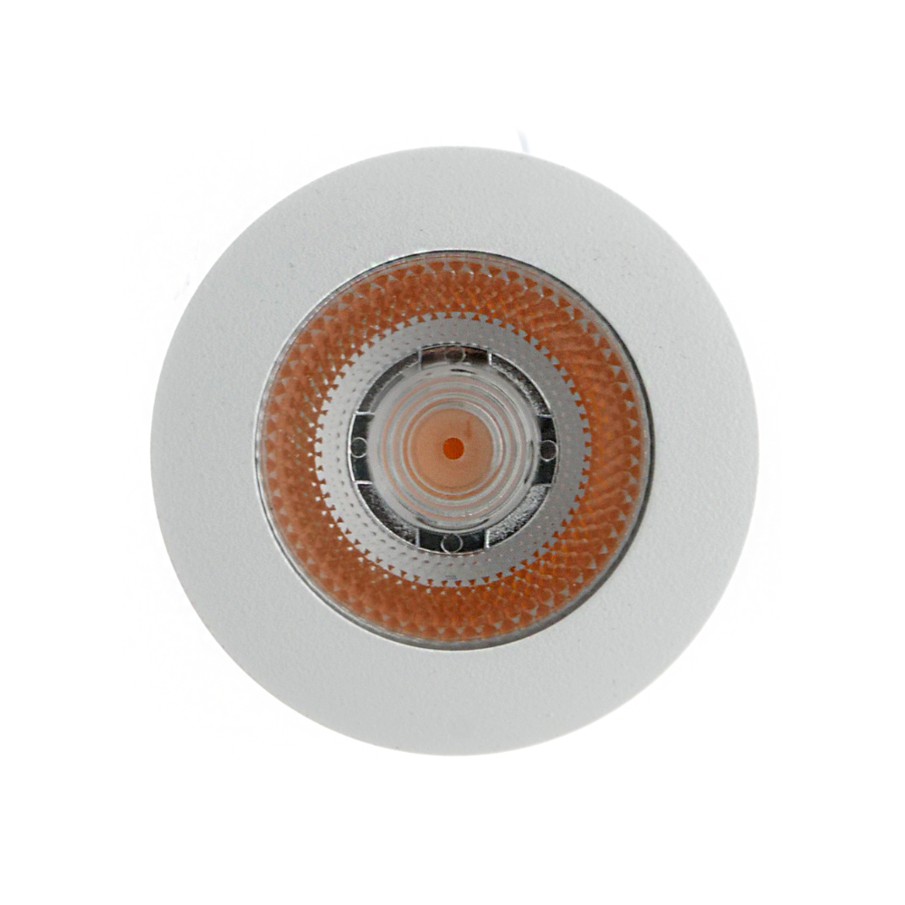 ED-10044 Led meubelspot-wit_zichtzijde ED-10044 Led meubelspot kleine inbouwdiepte IP54 warm wit, rond, wit, 55mm - Afbeelding 6