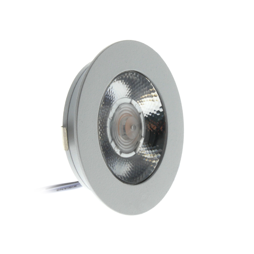 ED-10044 Led meubelspot-wit_zijaanzicht ED-10044 Led meubelspot kleine inbouwdiepte IP54 warm wit, rond, wit, 55mm - Afbeelding 5
