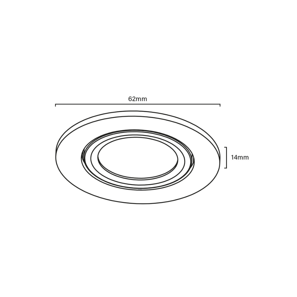 ED-10046 Led meubelspot_zwart_afmetingen ED-10046 Led meubelspot kleine inbouwdiepte IP54 warm wit, rond, zwart, 55mm - Afbeelding 8
