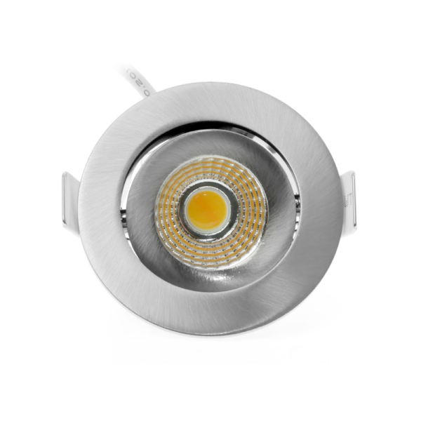 ED-10059 Led inbouwspot kleine inbouwdiepte IP54 dim to warm, rond, geb. nikkel, 55mm - Afbeelding 5