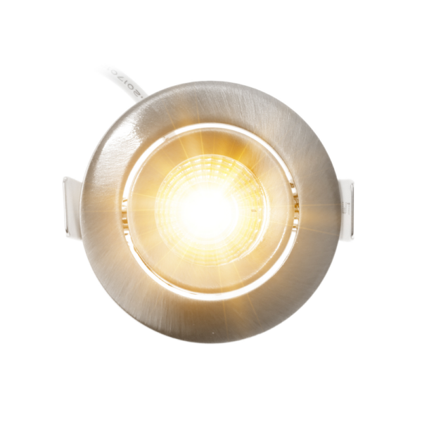 ED-10059 Led inbouwspot kleine inbouwdiepte IP54 dim to warm, rond, geb. nikkel, 55mm - Afbeelding 4
